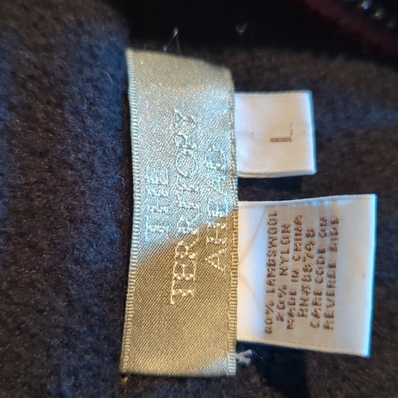 The Territory Ahead Maroon Brick Red WOOL 1/4 ZIP Gorpcore Sweater VEST Sz L - Picture 5 of 10